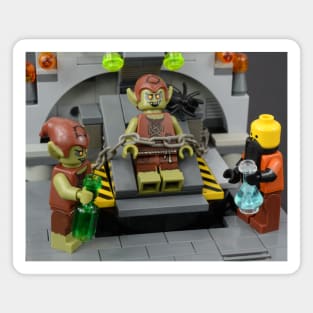 Minifigure Goblin and Mad Scientist Magnet